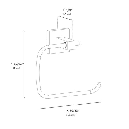 ZLINE Palisades Towel Ring in Matte Black (RBCN1-TRNG-MB)