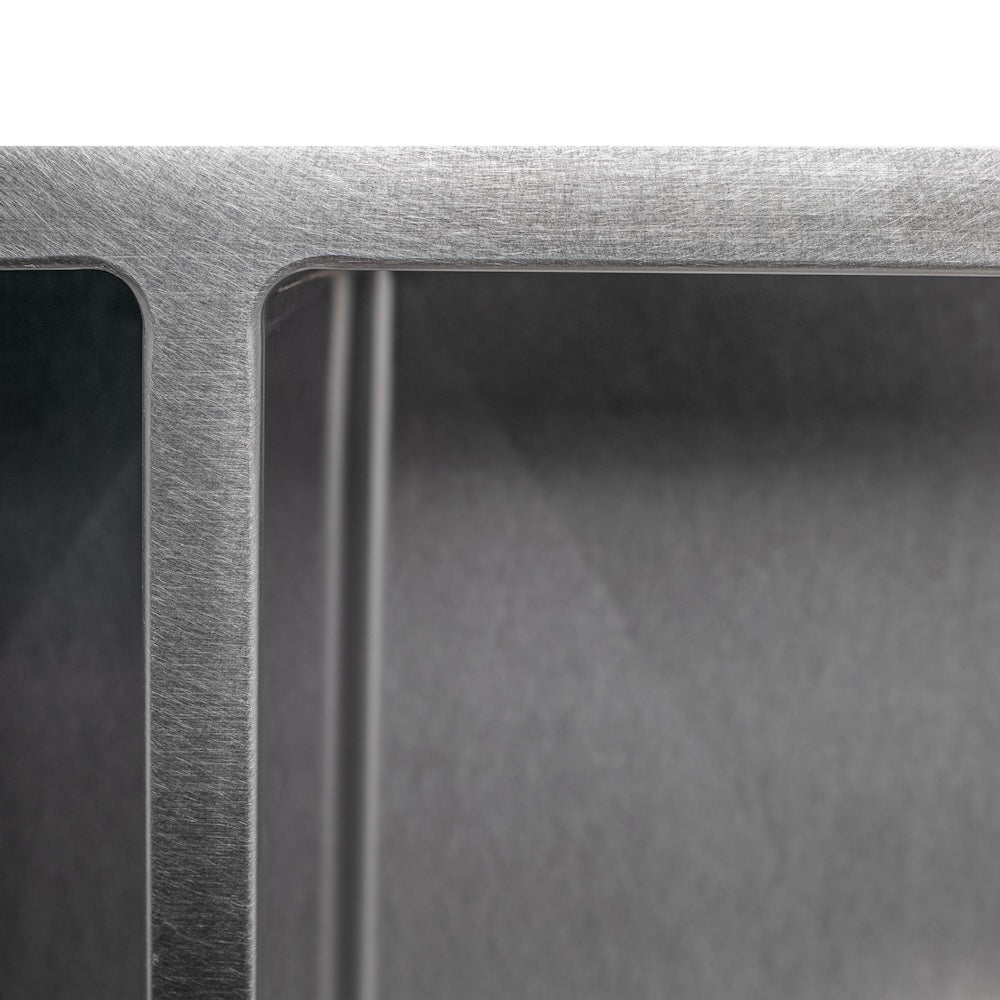 ZLINE 36 in. Anton Undermount Double Bowl Satin Stainless Steel Kitchen Sink with Bottom Grid (SR50D-36S)