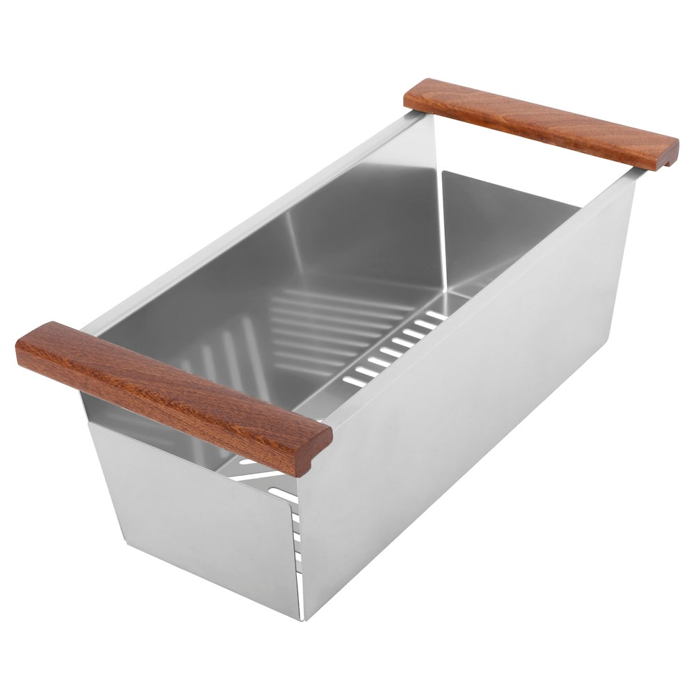 ZLINE 43 in. Garmisch Undermount Single Bowl Satin Stainless Steel Kitchen Sink with Bottom Grid and Accessories (SLS-43S)