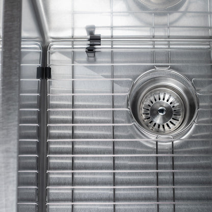 ZLINE 23 in. Meribel Undermount Single Bowl Satin Stainless Steel Kitchen Sink with Bottom Grid (SRS-23S)