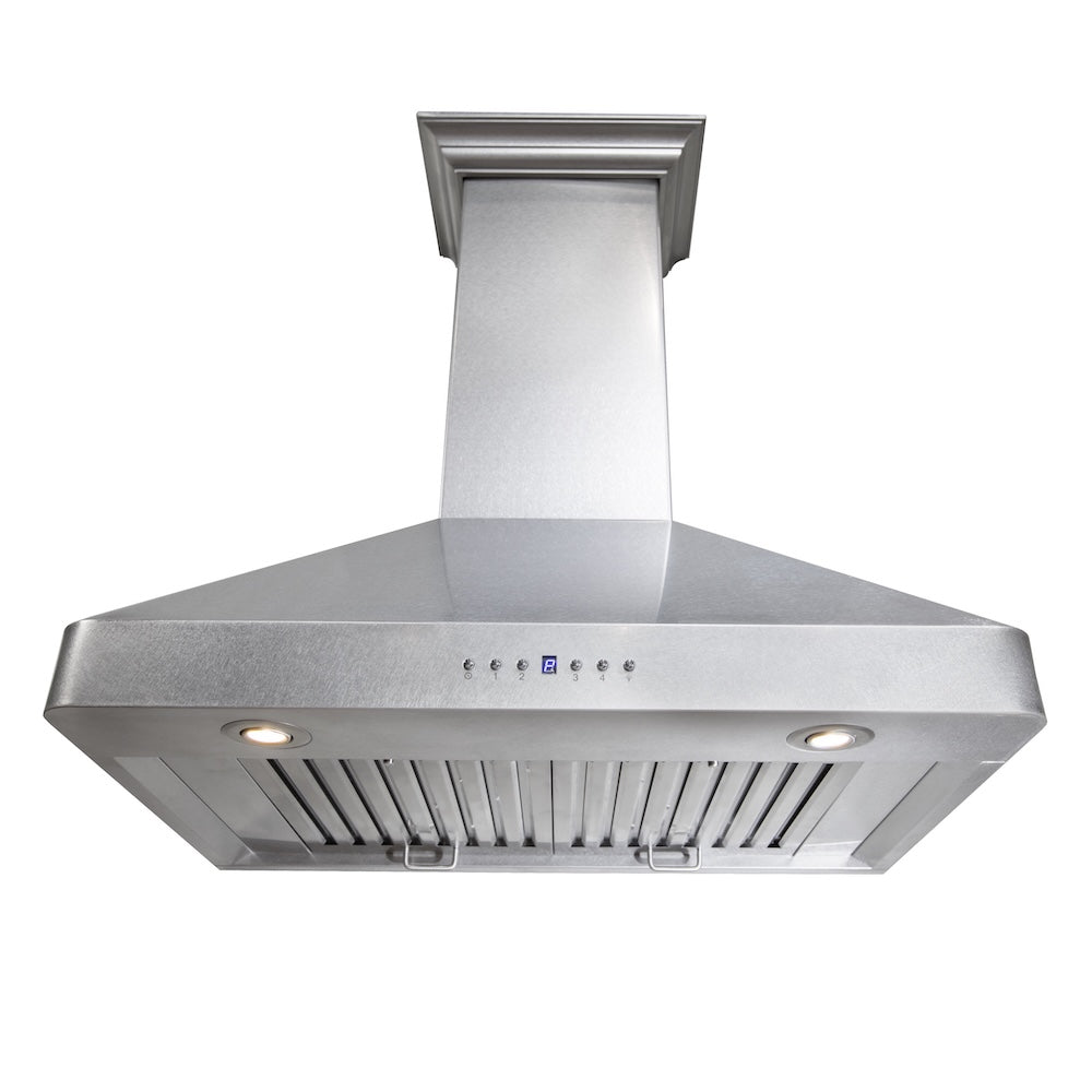 ZLINE 30 in. Ducted Wall Mount Range Hood in Satin Stainless Steel (8KF2S-30)