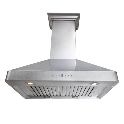ZLINE 36 in. Ducted Wall Mount Range Hood in Satin Stainless Steel (8KF2S-36)