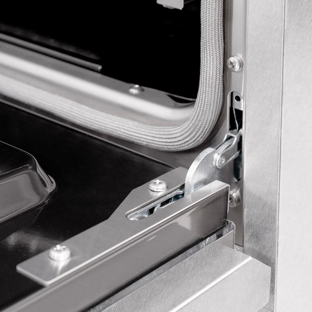 ZLINE Autograph Edition 36 in. 5.2 cu. ft. Select Dual Fuel Range with 6 Burner Gas Cooktop and Electric Convection Oven in Satin Stainless Steel with Polished Gold Accents (HDRSZ-36-G)