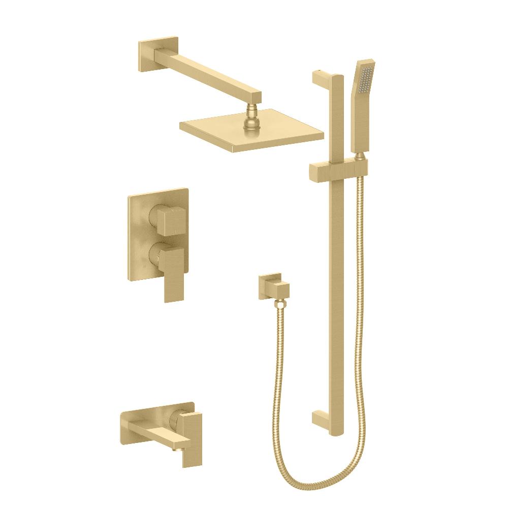 ZLINE Autograph Edition Bliss Rainfall Shower System with 12 in. Oversized Shower Head in Champagne Bronze (BLS-SHS12-CB)