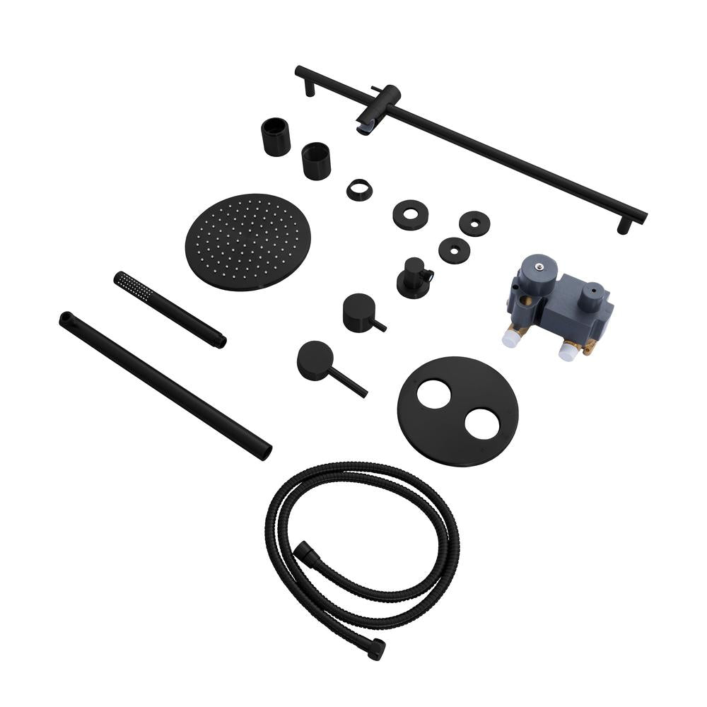 ZLINE Autograph Edition El Dorado Rainfall Shower System in Matte Black (ELD-SHS-MB)