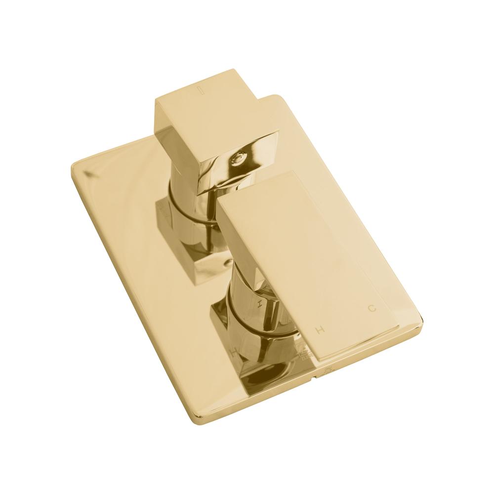 ZLINE Autograph Edition Bliss Rainfall Shower System with 12 in. Oversized Shower Head in Polished Gold (BLS-SHS12-PG)