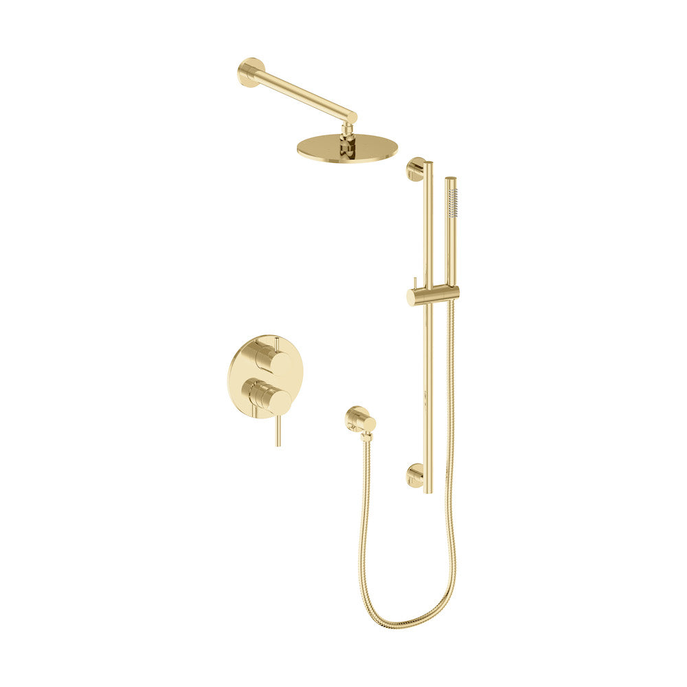 ZLINE Autograph Edition El Dorado Rainfall Shower System in Polished Gold (ELD-SHS-PG)