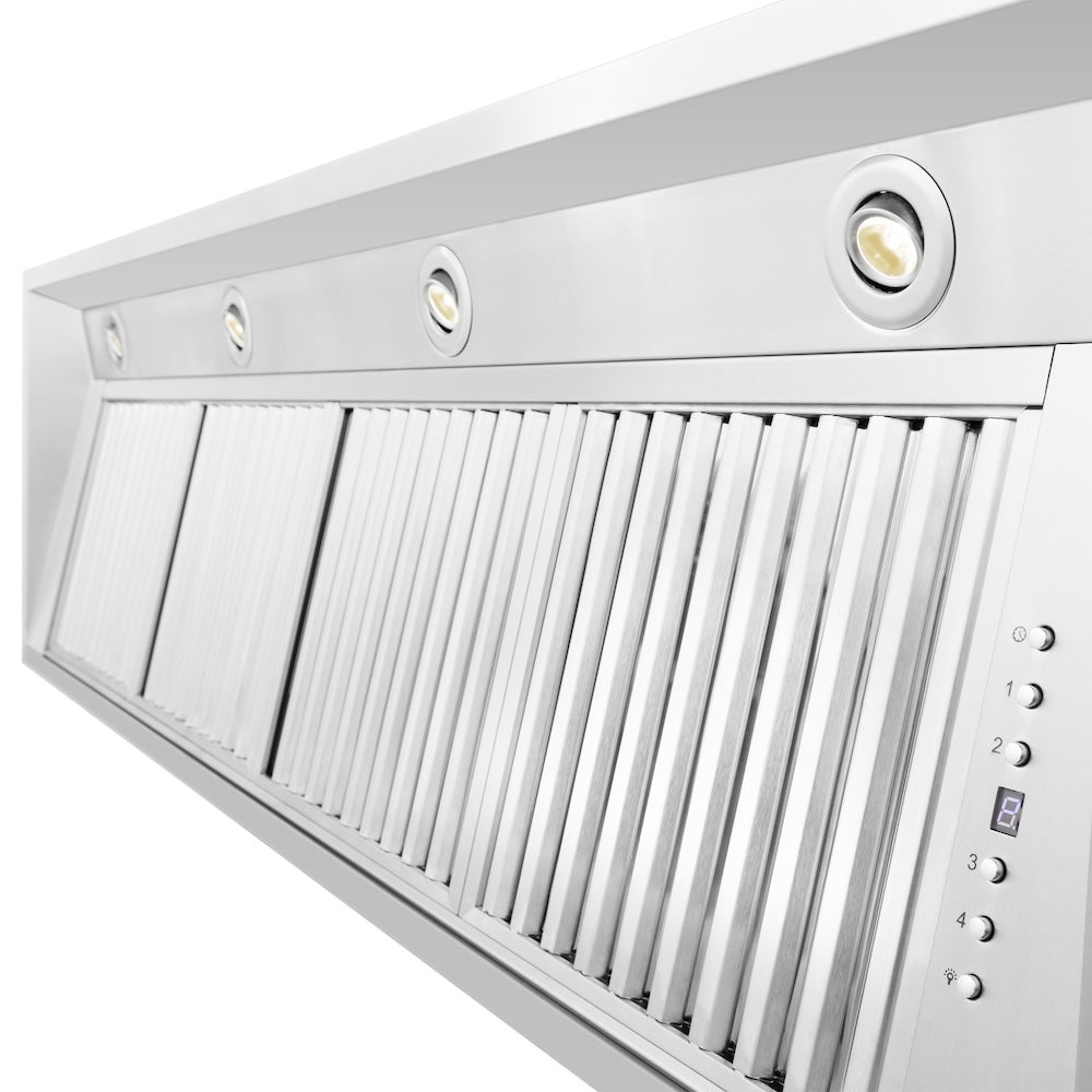 ZLINE 52 in. Ducted Wall Mount Range Hood Insert in Stainless Steel (698-52)