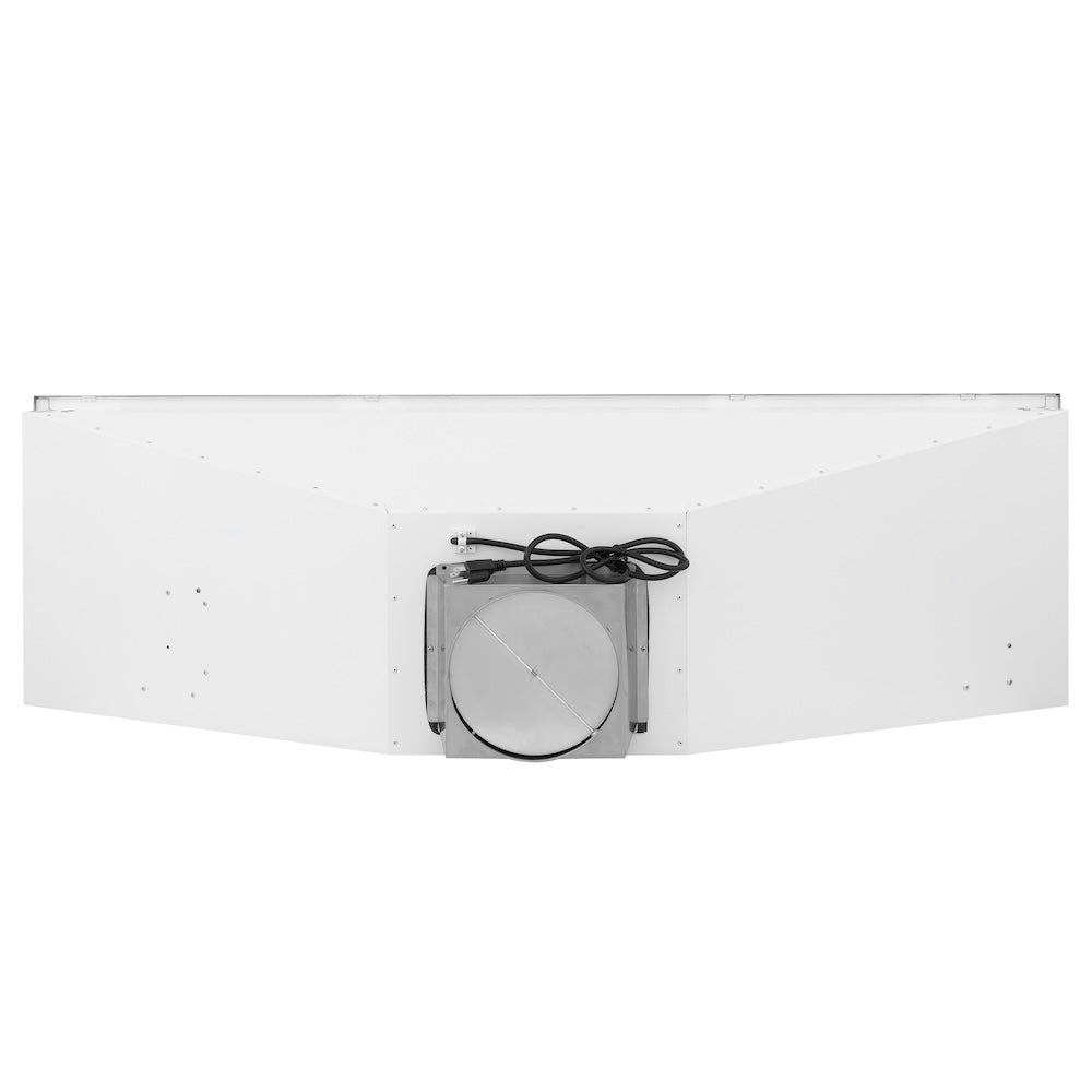 ZLINE 58 in. Ducted Wall Mount Range Hood Insert in Stainless Steel (698-58)