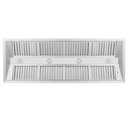 ZLINE 58 in. Ducted Wall Mount Range Hood Insert in Stainless Steel (721-58)