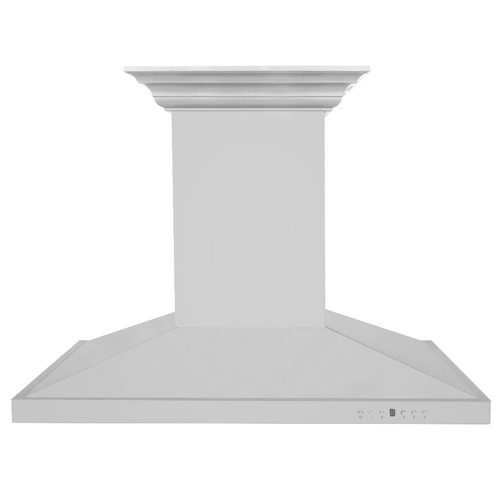 ZLINE 30 in. CrownSound™ Ducted Vent Island Mount Range Hood in Stainless Steel with Built-in Bluetooth Speakers (GL2iCRN-BT-30)