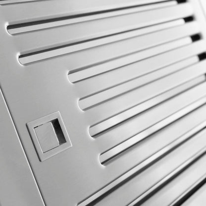 ZLINE 30 in. Alpine Series Convertible Island Mount Range Hood in Stainless Steel and Glass (ALP70IS-30)