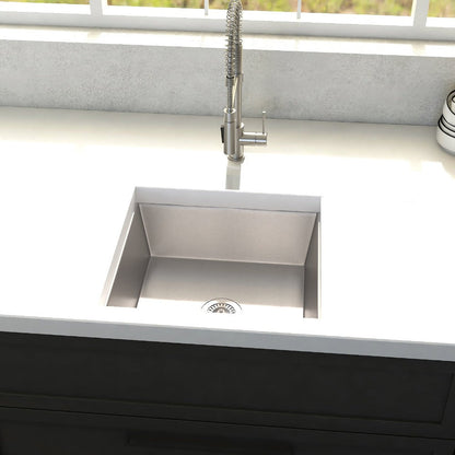 ZLINE 15 in. Boreal Undermount Single Bowl Bar Kitchen Sink in Stainless Steel (SUS-15)