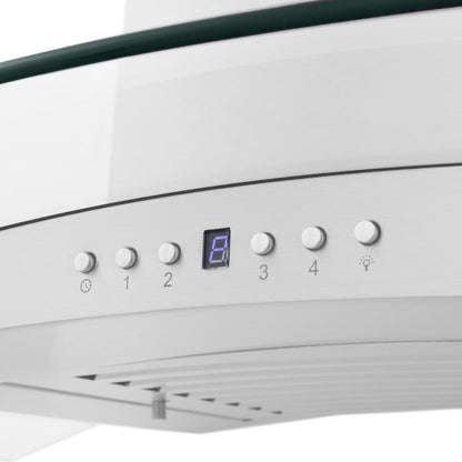 ZLINE 48 in. Convertible Vent Wall Mount Range Hood in Stainless Steel and Glass (KN4-48)