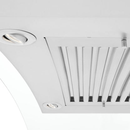 ZLINE 48 in. Convertible Vent Wall Mount Range Hood in Stainless Steel and Glass (KN4-48)