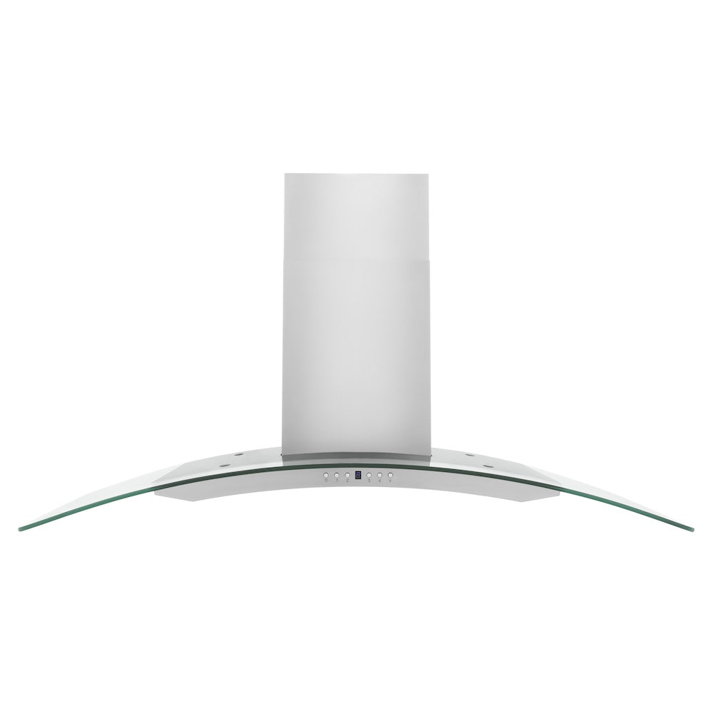 ZLINE 48 in. Convertible Vent Wall Mount Range Hood in Stainless Steel and Glass (KN4-48)