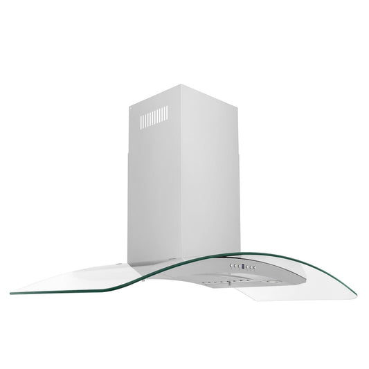ZLINE 48 in. Convertible Vent Wall Mount Range Hood in Stainless Steel and Glass (KN4-48)