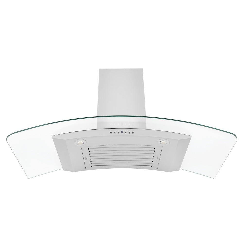 ZLINE 48 in. Convertible Vent Wall Mount Range Hood in Stainless Steel and Glass (KN4-48)