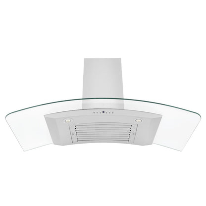 ZLINE 48 in. Convertible Vent Wall Mount Range Hood in Stainless Steel and Glass (KN4-48)
