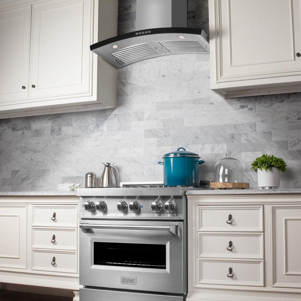ZLINE 30 in. Convertible Vent Wall Mount Range Hood in Stainless Steel (KN6-30)