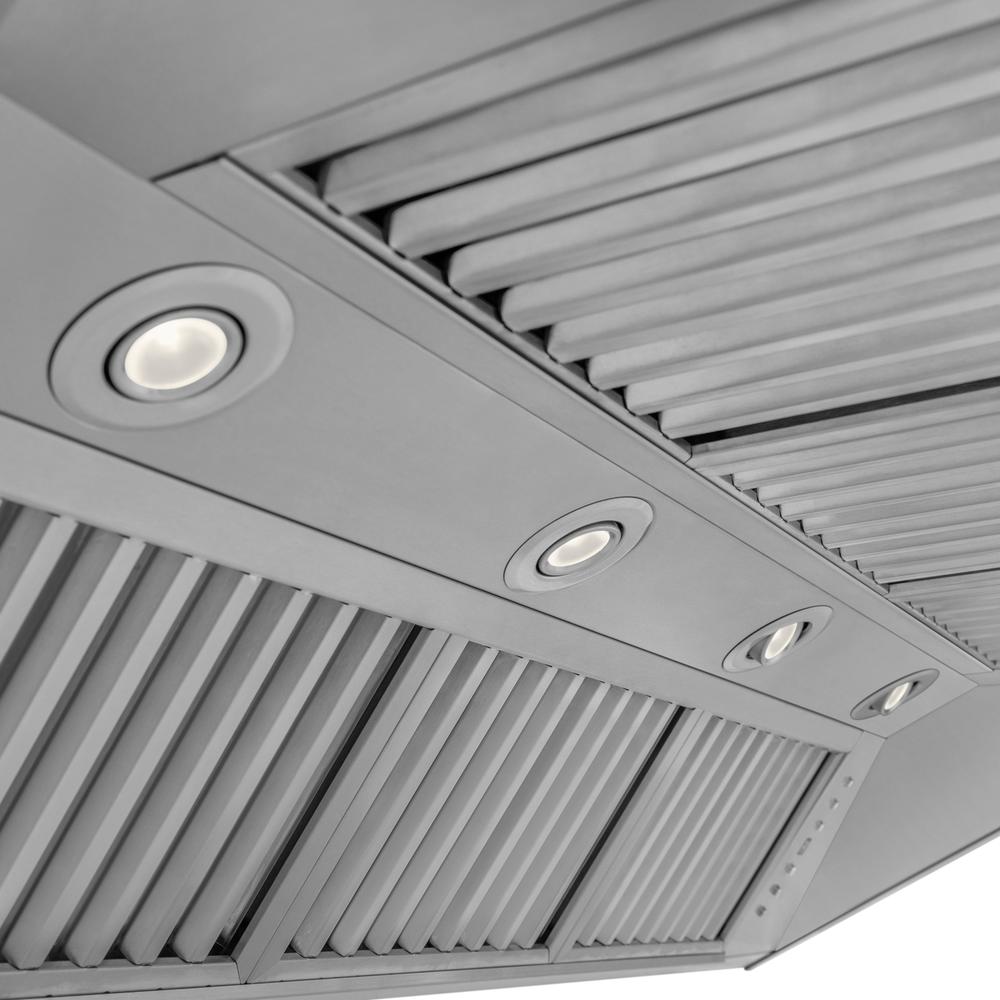 ZLINE 48 in. Professional Convertible Vent Wall Mount Range Hood in Stainless Steel (597-48)