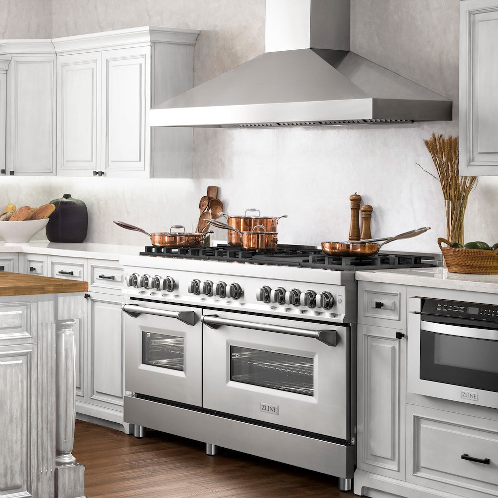 ZLINE 60 in. Professional Convertible Vent Wall Mount Range Hood in Stainless Steel (597-60)