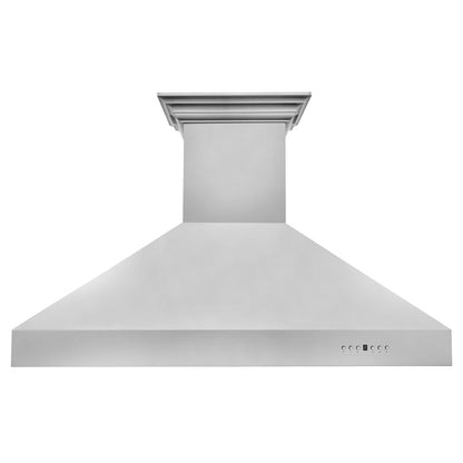 ZLINE 48 in. CrownSound™ Ducted Vent Wall Mount Range Hood in Stainless Steel with Built-in Bluetooth Speakers (667CRN-BT-48)