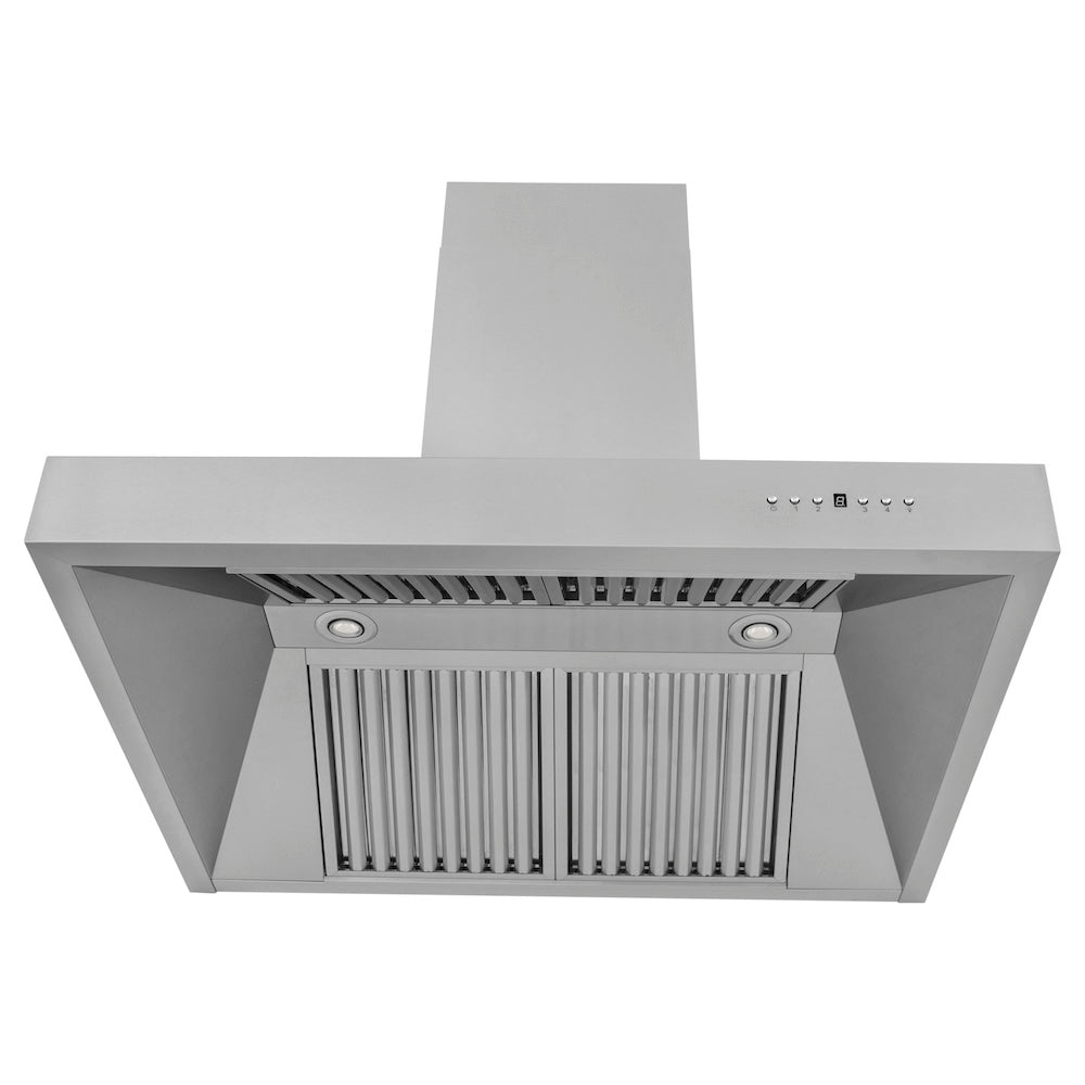 ZLINE 30 in. Professional Convertible Vent Wall Mount Range Hood in Stainless Steel (697-30)