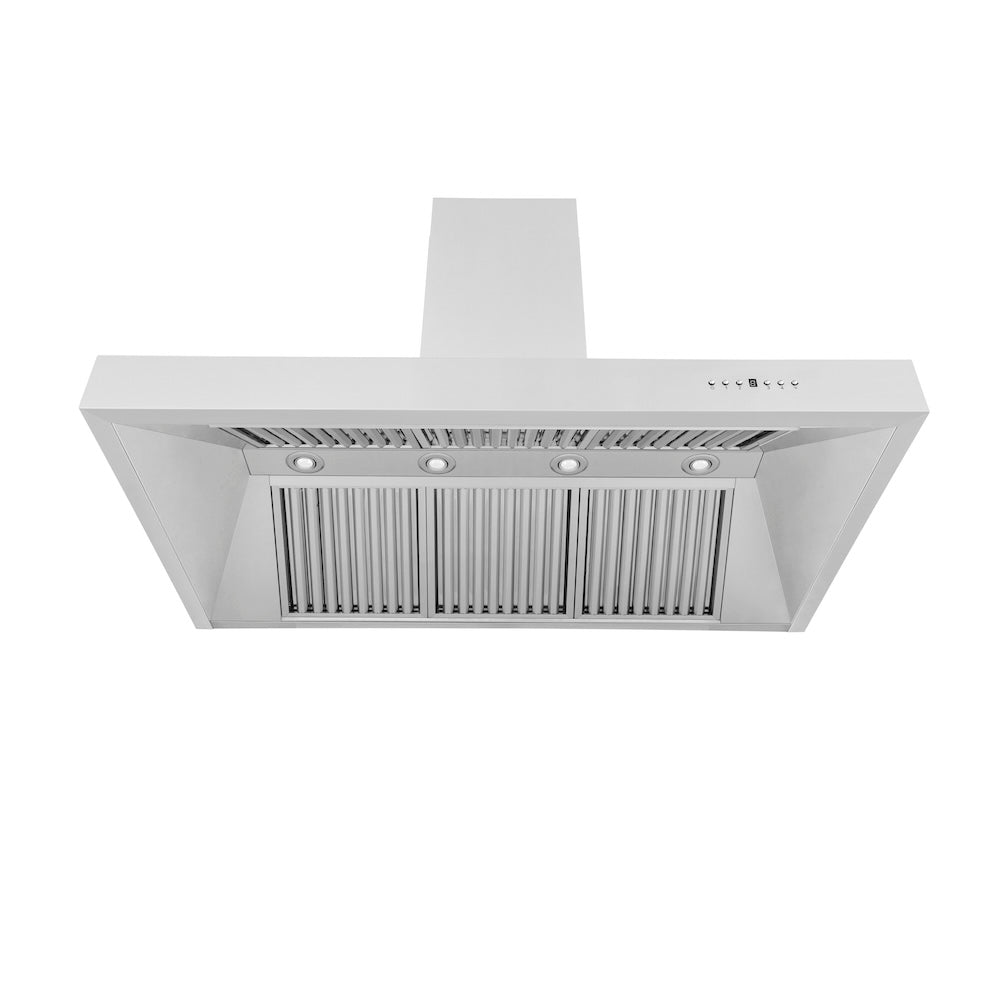 ZLINE 54 in. Professional Ducted Wall Mount Range Hood in Stainless Steel (697-54)