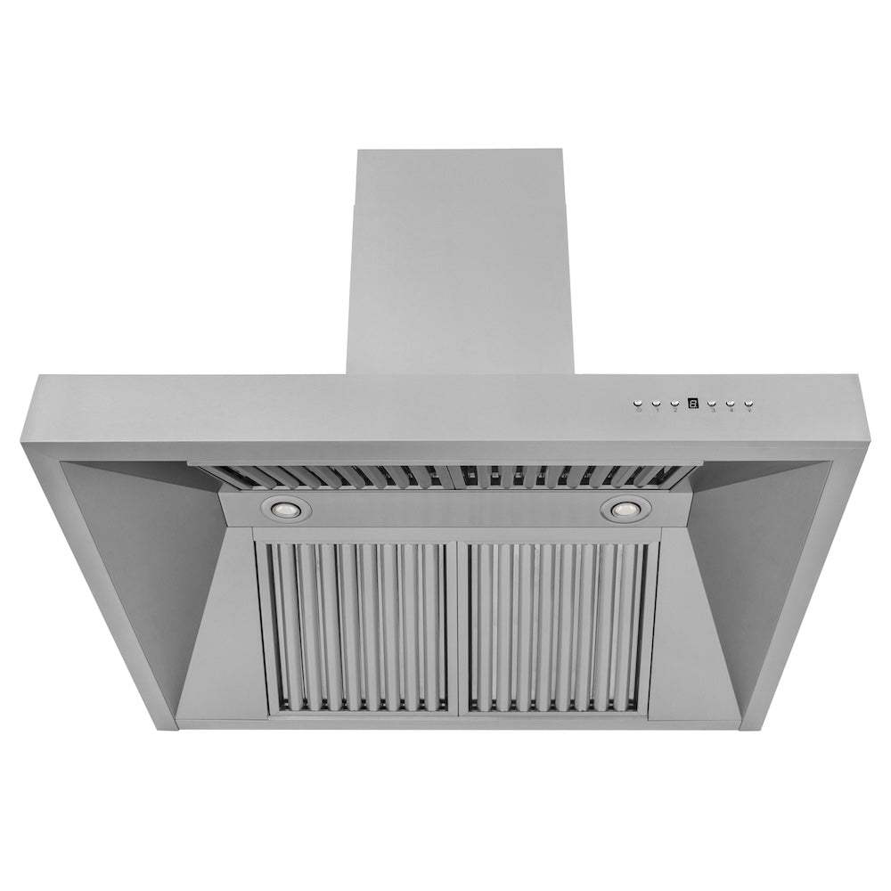 ZLINE 36 in. Professional Ducted Wall Mount Range Hood in Stainless Steel (697-36)