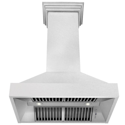 ZLINE 36 in. Kitchen Package with Satin Stainless Dual Fuel Range, Ducted Vent Range Hood and Tall Tub Dishwasher (3KP-RASRH36-DWV)