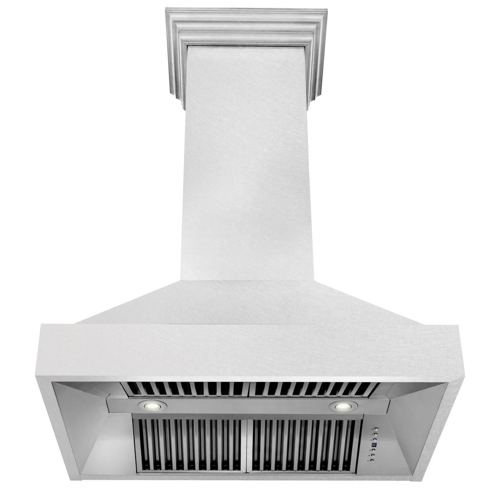 ZLINE 36 in. Kitchen Package with Satin Stainless Steel Dual Fuel Range and Convertible Vent Range Hood (2KP-RASSNRH36)