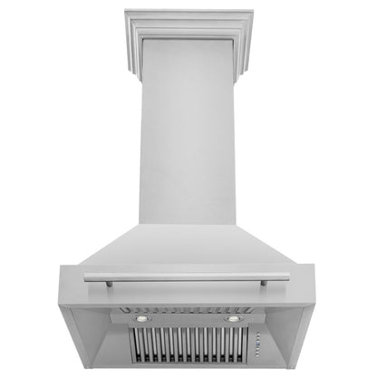 ZLINE 30 in. Stainless Steel Range Hood with Stainless Steel Handle (8654STX-30)