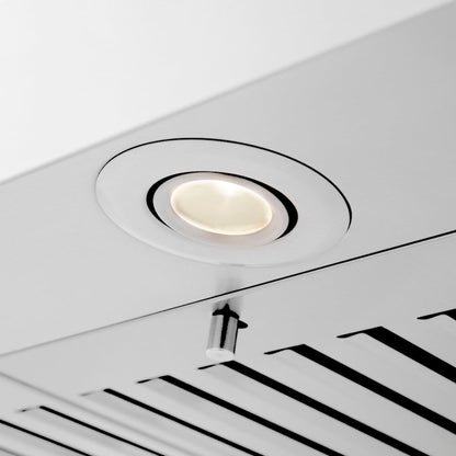 ZLINE 24 in. Convertible Vent Wall Mount Range Hood in Stainless Steel with Crown Molding (KECRN-24)