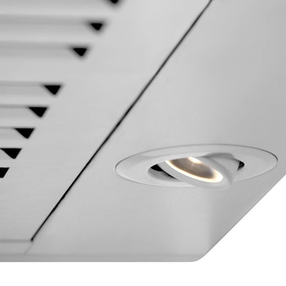 ZLINE 42 in. CrownSound™ Ducted Vent Wall Mount Range Hood in Stainless Steel with Built-in Bluetooth Speakers (KBCRN-BT-42)