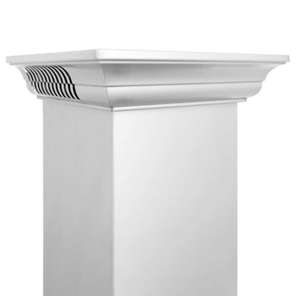 ZLINE 48 in. CrownSound™ Ducted Vent Wall Mount Range Hood in Stainless Steel with Built-in Bluetooth Speakers (KBCRN-BT-48)