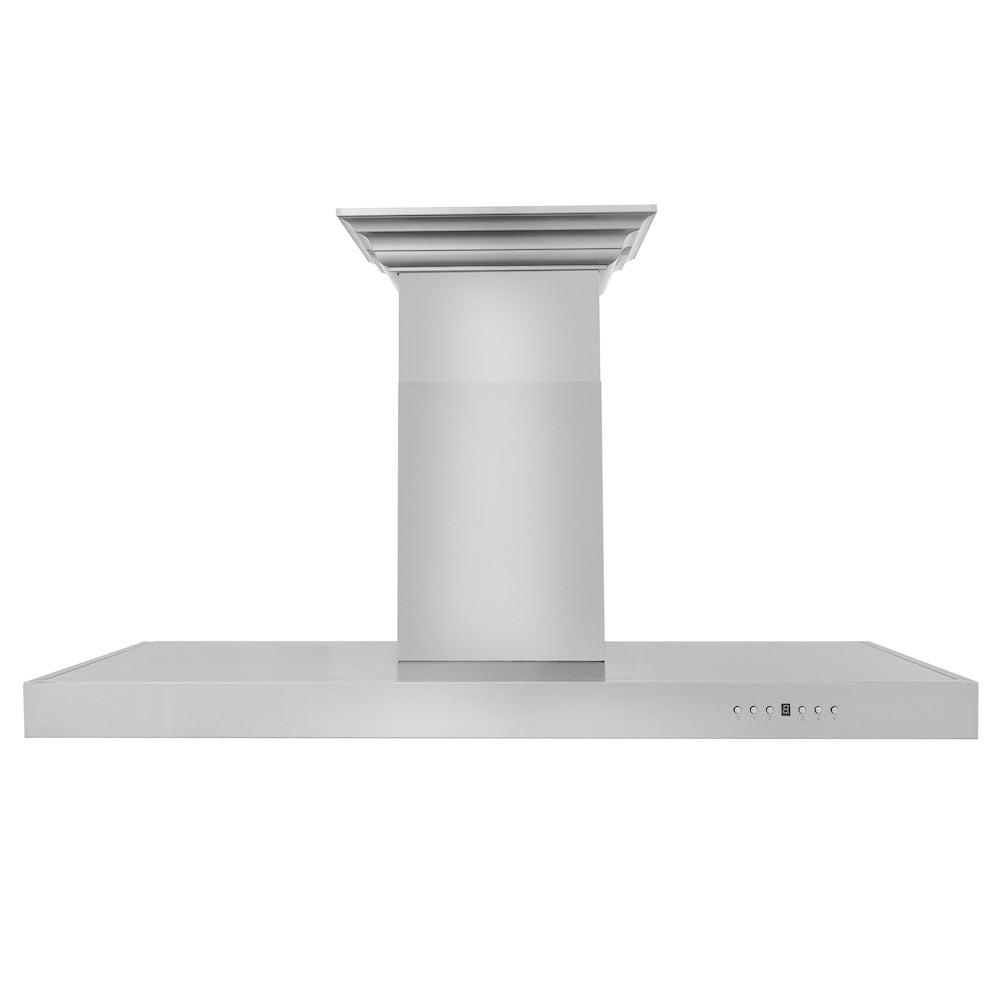 ZLINE 48 in. CrownSound™ Ducted Vent Wall Mount Range Hood in Stainless Steel with Built-in Bluetooth Speakers (KECRN-BT-48)