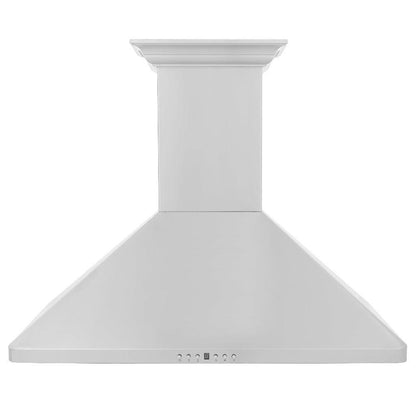 ZLINE 36 in. CrownSound™ Ducted Vent Wall Mount Range Hood in Stainless Steel with Built-in Bluetooth Speakers (KF1CRN-BT-36)