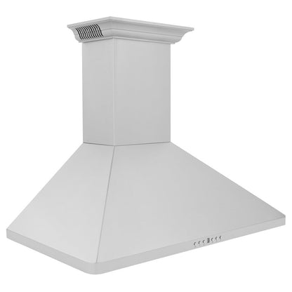 ZLINE 30 in. CrownSound™ Ducted Vent Wall Mount Range Hood in Stainless Steel with Built-in Bluetooth Speakers (KF1CRN-BT-30)