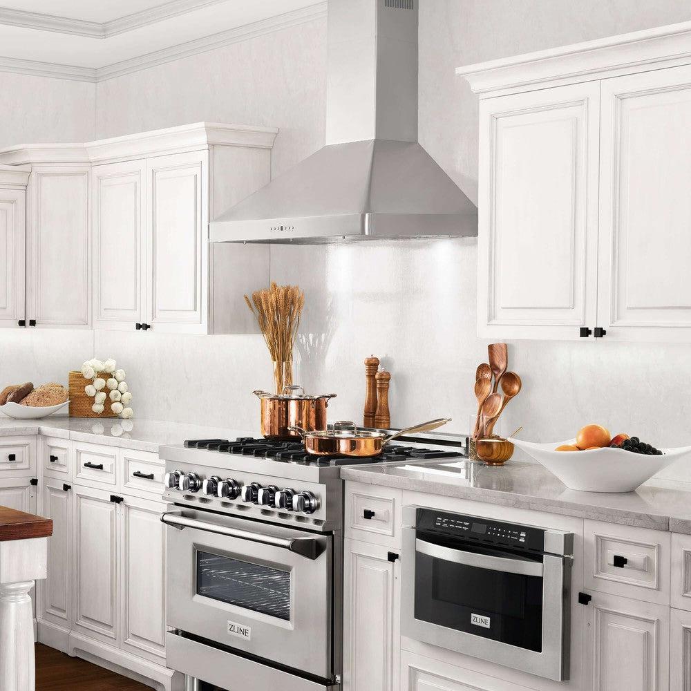 ZLINE 36 in. Convertible Vent Wall Mount Range Hood in Stainless Steel (KF2-36)