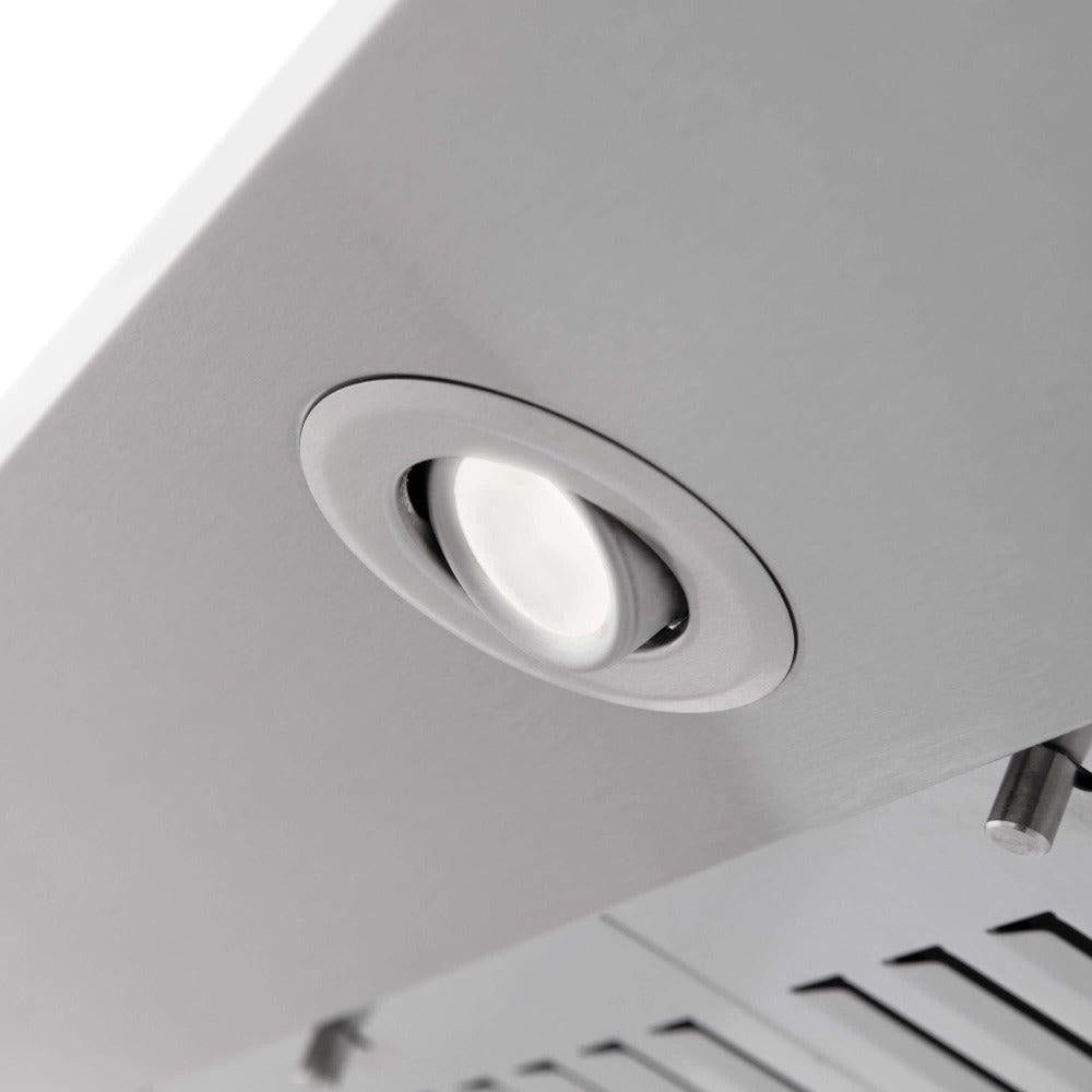 ZLINE 36 in. CrownSound™ Ducted Vent Wall Mount Range Hood in Stainless Steel with Built-in Bluetooth Speakers (KF2CRN-BT-36)