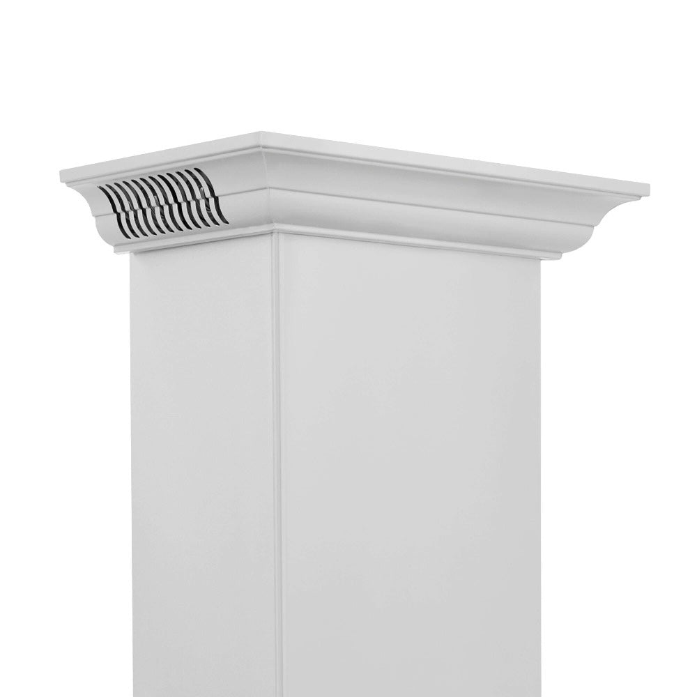 ZLINE 30 in. CrownSound™ Ducted Vent Wall Mount Range Hood in Stainless Steel with Built-in Bluetooth Speakers (KF2CRN-BT-30)