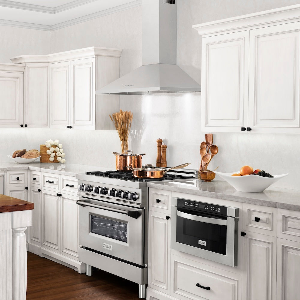 ZLINE 36 in. Convertible Vent Wall Mount Range Hood in Stainless Steel (KL2-36)