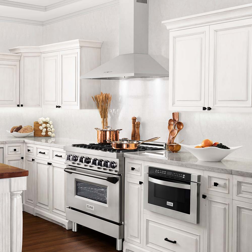 ZLINE 42 in. Convertible Vent Wall Mount Range Hood in Stainless Steel (KL2-42)
