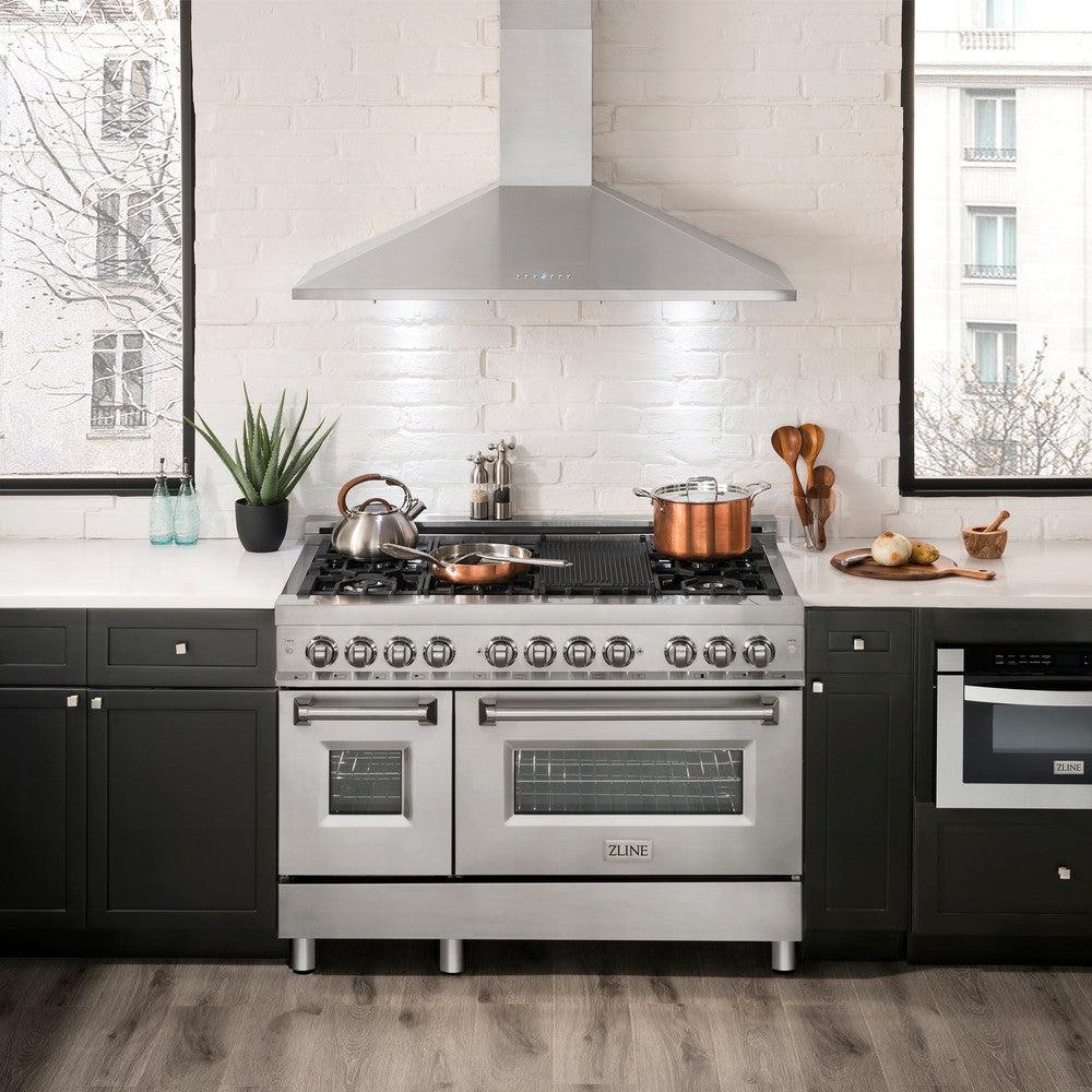 ZLINE 42 in. Convertible Vent Wall Mount Range Hood in Stainless Steel (KL2-42)