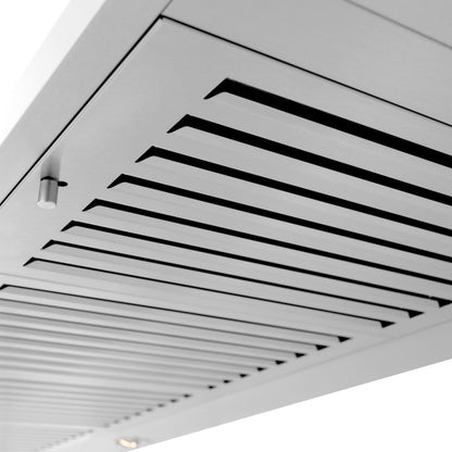 ZLINE 48 in. CrownSound™ Ducted Vent Wall Mount Range Hood in Stainless Steel with Built-in Bluetooth Speakers (KL2CRN-BT-48)