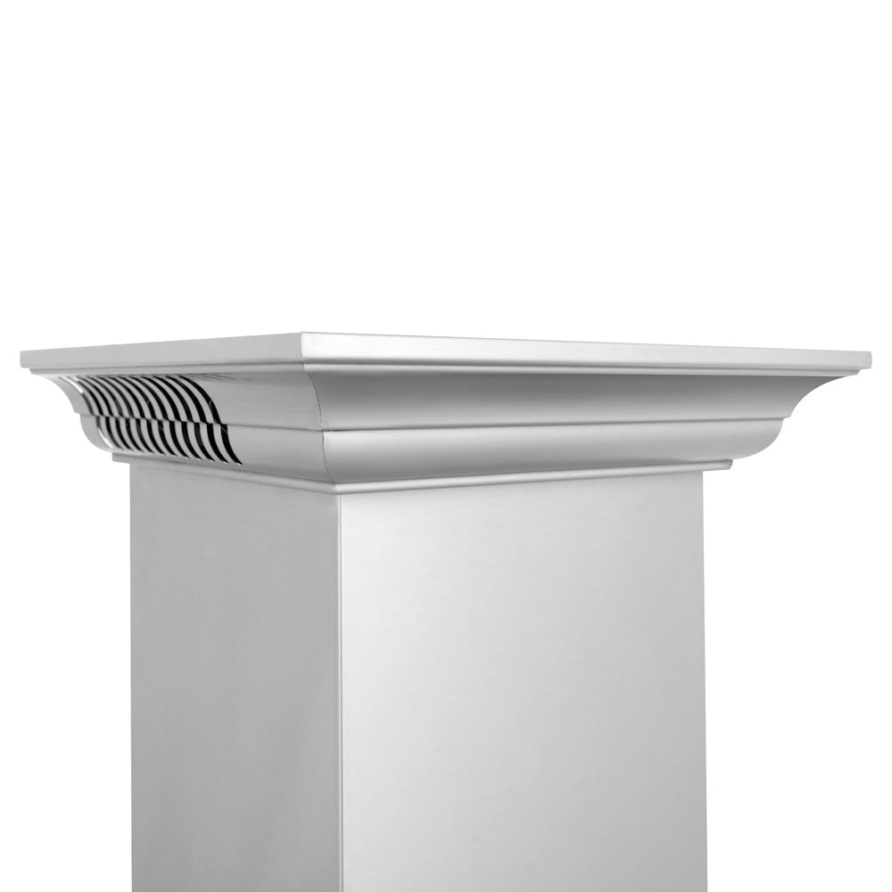 ZLINE 48 in. CrownSound™ Ducted Vent Wall Mount Range Hood in Stainless Steel with Built-in Bluetooth Speakers (KL2CRN-BT-48)