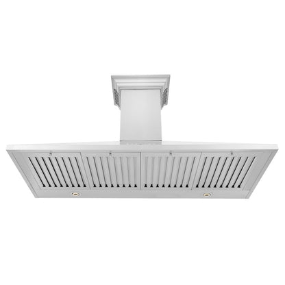 ZLINE 48 in. CrownSound™ Ducted Vent Wall Mount Range Hood in Stainless Steel with Built-in Bluetooth Speakers (KL2CRN-BT-48)