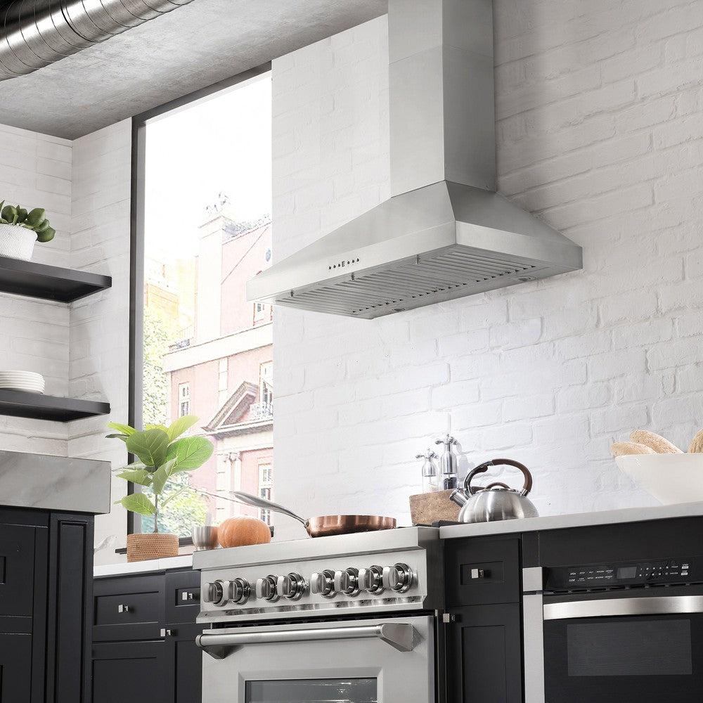 ZLINE 36 in. Convertible Vent Wall Mount Range Hood in Stainless Steel (KL3-36)