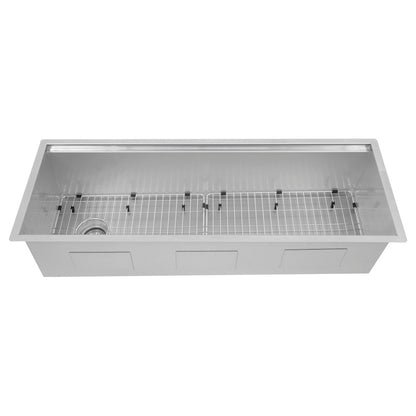 ZLINE 45 in. Garmisch Undermount Single Bowl Stainless Steel Kitchen Sink with Bottom Grid and Accessories (SLS-45)